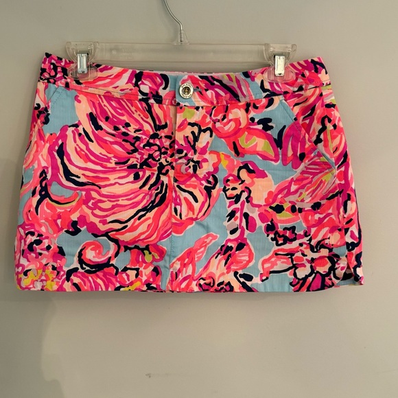 Lilly Pulitzer Pants - Lilly Pulitzer Lorelie Skort Serene Blue/Pink Size 0